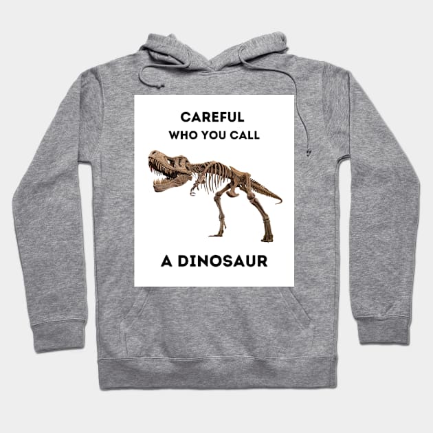 Careful Who You Call a Dinosaur (front only) Hoodie by BestWildArt